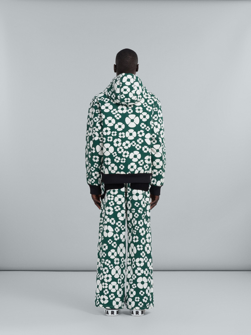 MARNI X CARHARTT WIP - GREEN LONG-SLEEVED FLORAL JACKET 3