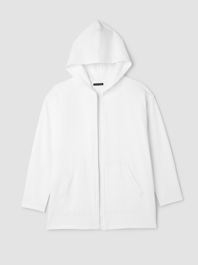 Garment-Dyed Organic Cotton Terry Hooded Jacket 1