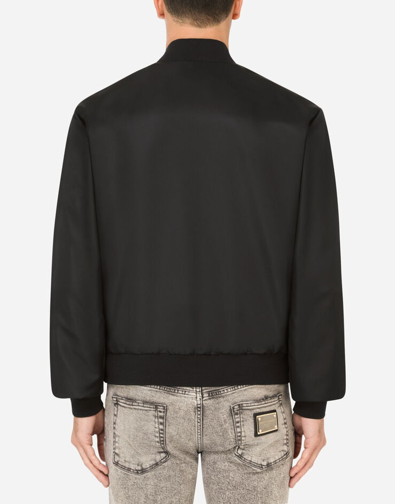 Nylon jacket with branded plate 3