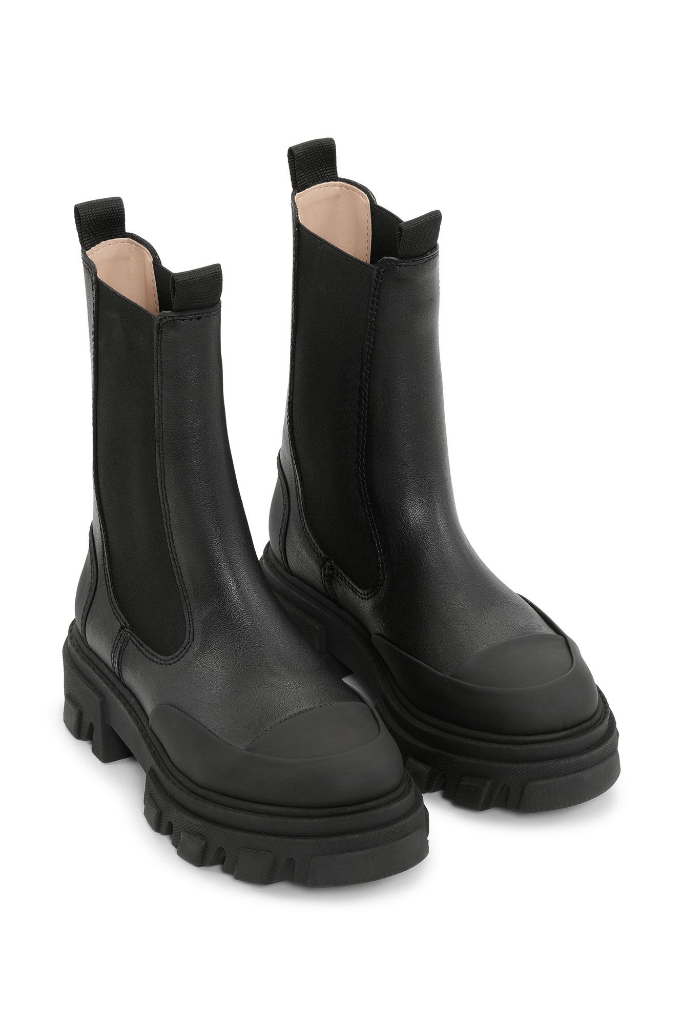 GANNI OHOSKIN CLEATED MID CHELSEA BOOTS | REVERSIBLE