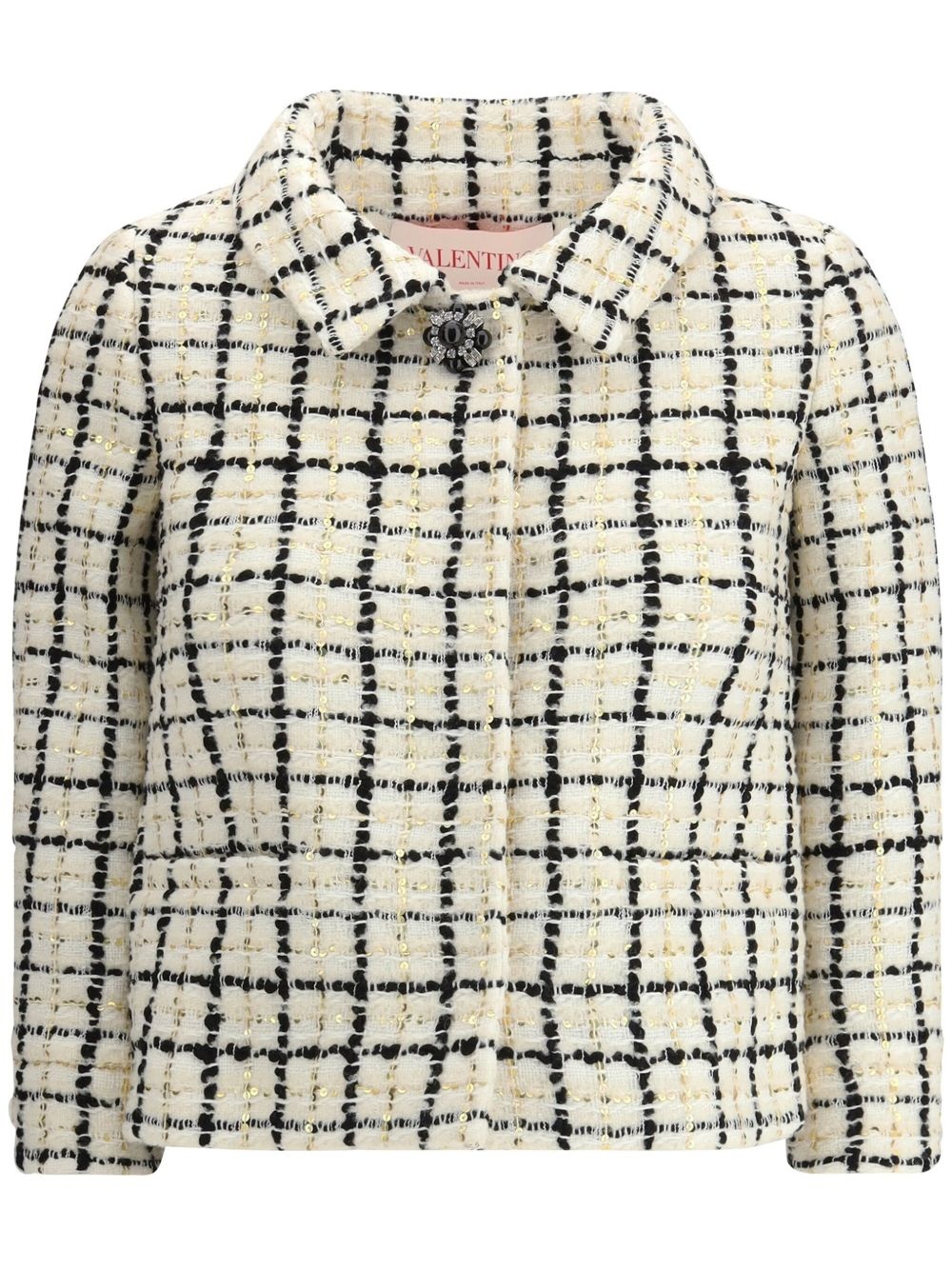 sequin-embellished jacket - 1