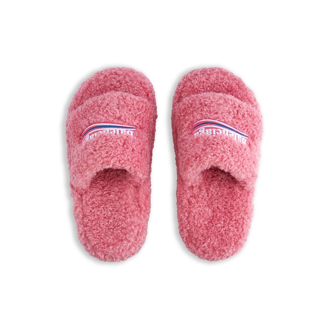 Women's Furry Platform Sandal  in Pink - 6