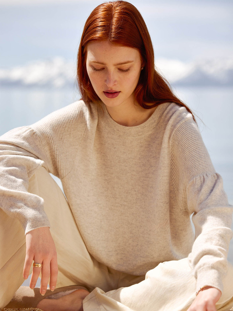BROCHU WALKER The Arie Crewneck Sweater outlook