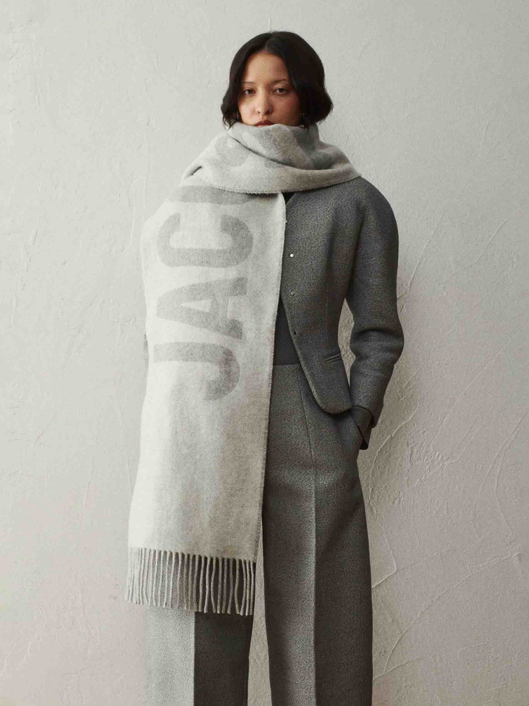 WOOL JACQUARD SCARF - 2