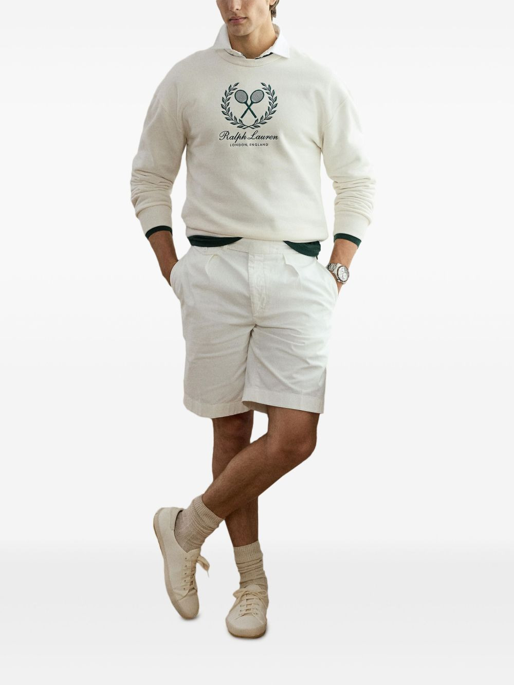 tennis-motif sweatshirt - 2