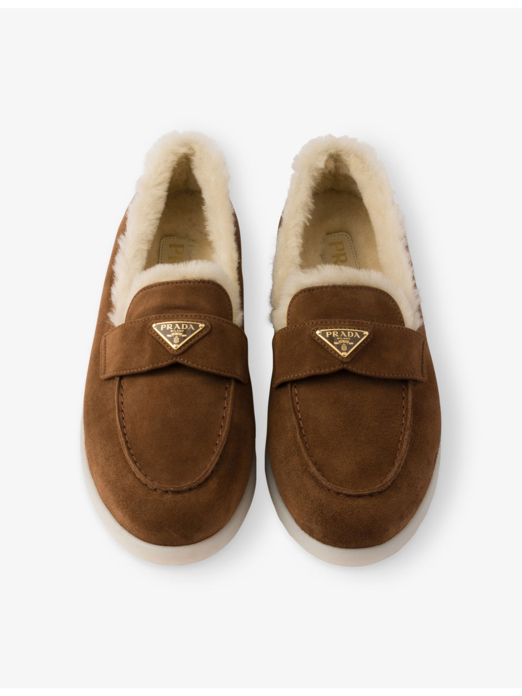 Shearling Suede Loafers - 2