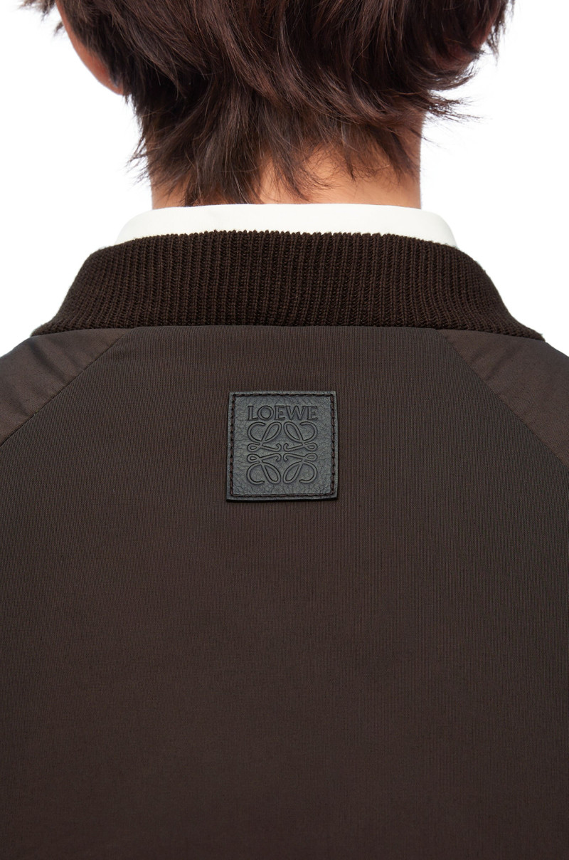 Padded bomber jacket in technical cotton 5