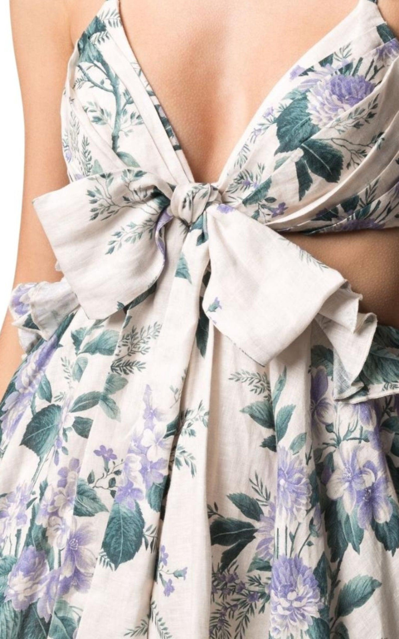 Cassia Floral Print Mini Dress - 5