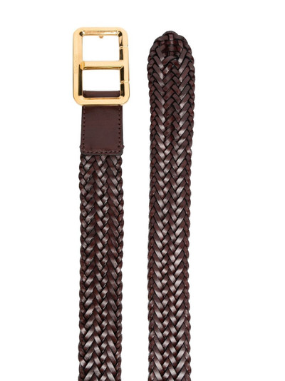 TOM FORD interwoven leather belt outlook