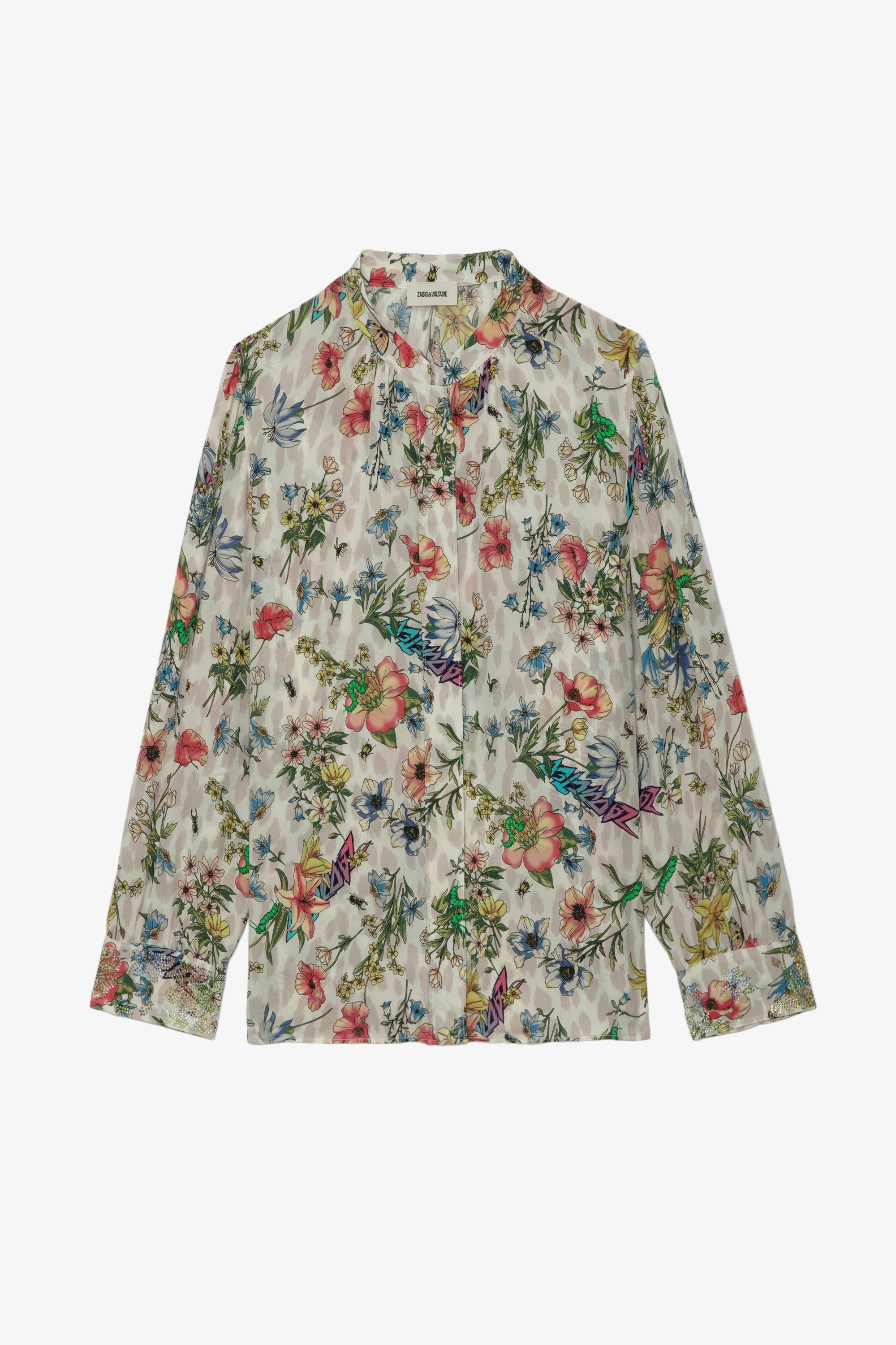 Tadeo Diamanté Silk Blouse - 1