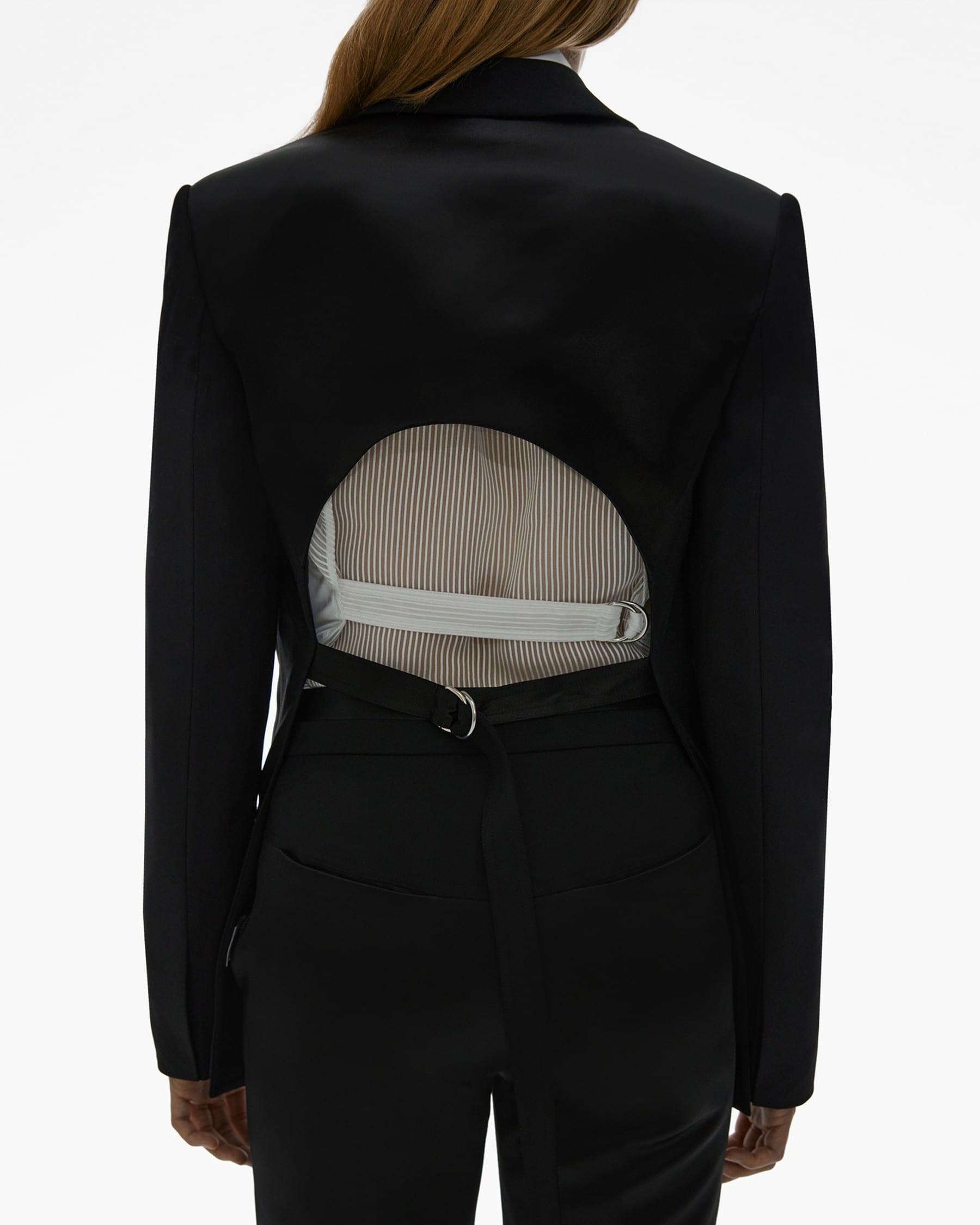 LAYERED CUT-OUT BLAZER - 4