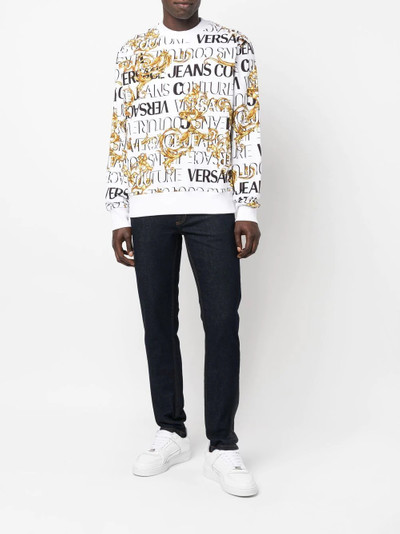 VERSACE JEANS COUTURE Barocco logo-print sweatshirt outlook