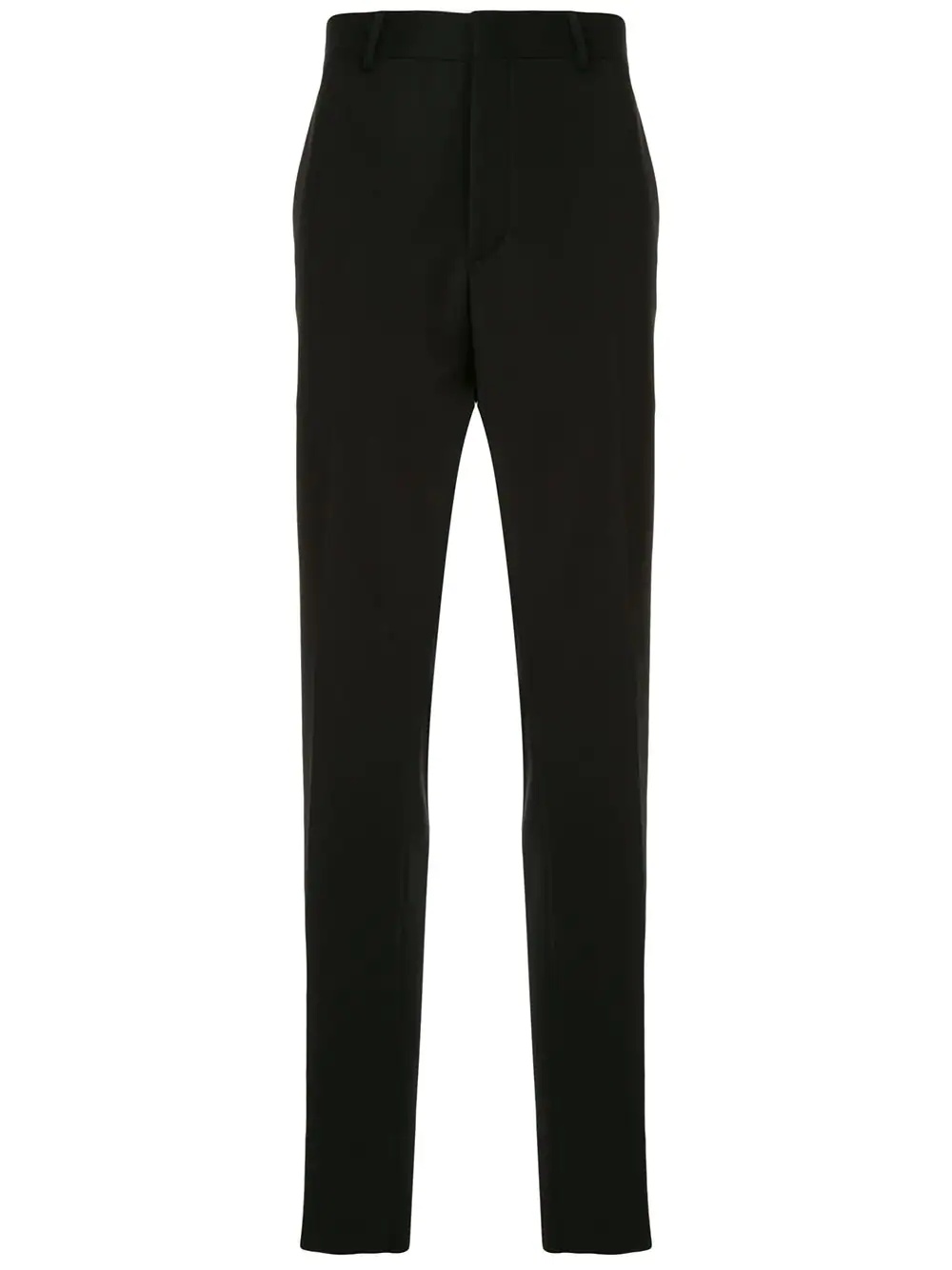 wool straight leg trousers - 1