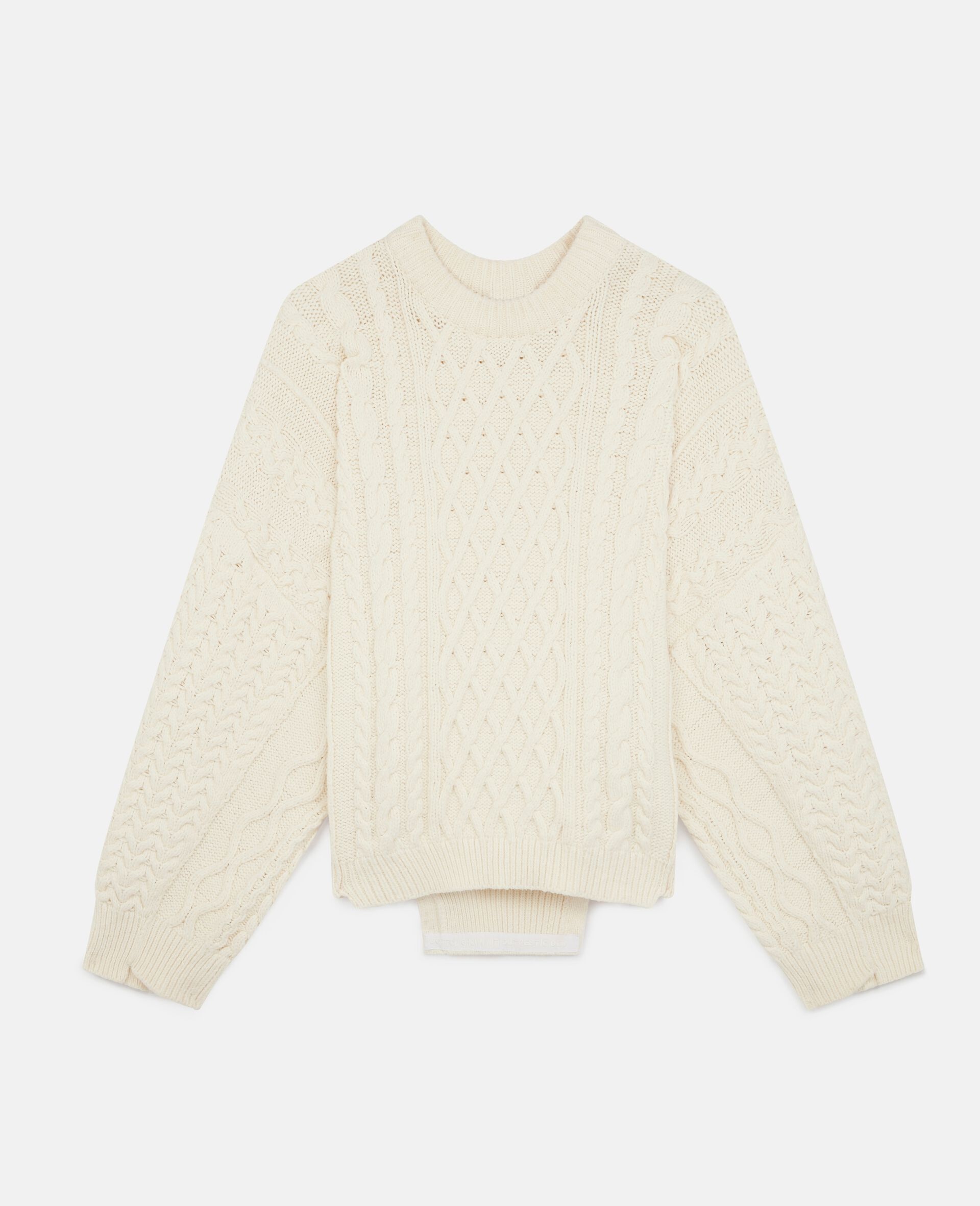 Aran Stitch Oversized Sweater - 1