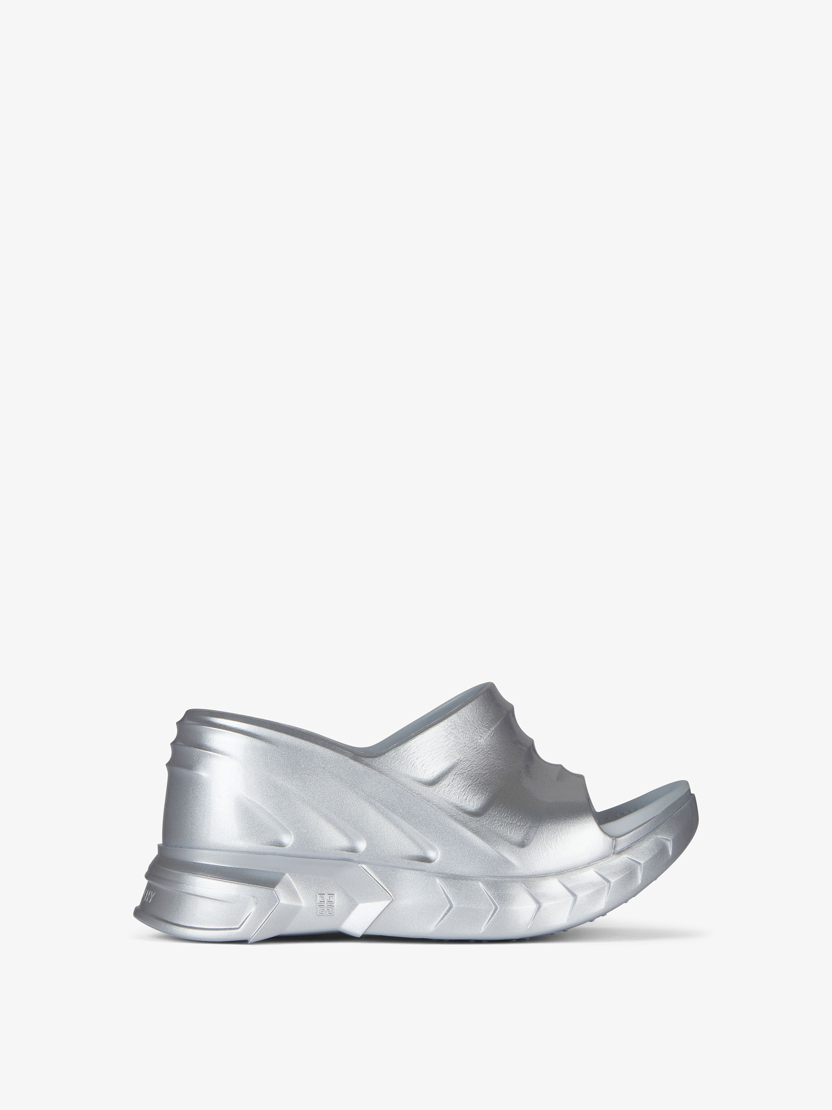MARSHMALLOW WEDGE SANDALS IN RUBBER - 1