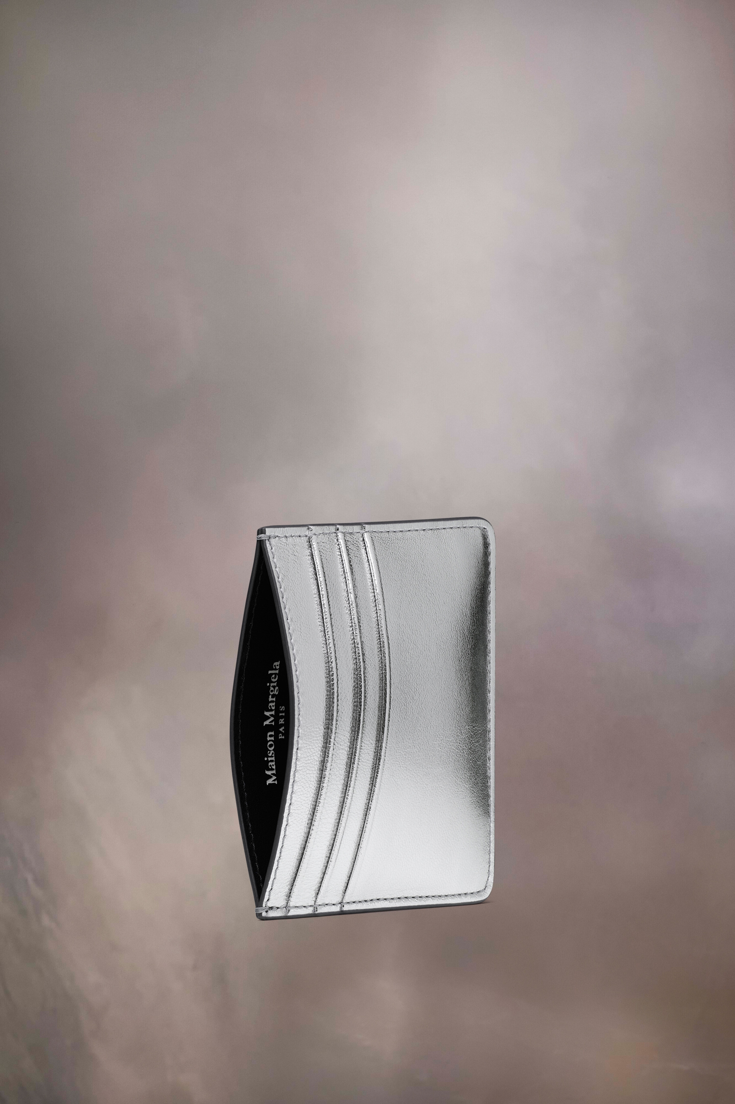 Metallized leather four stiches cardholder - 2
