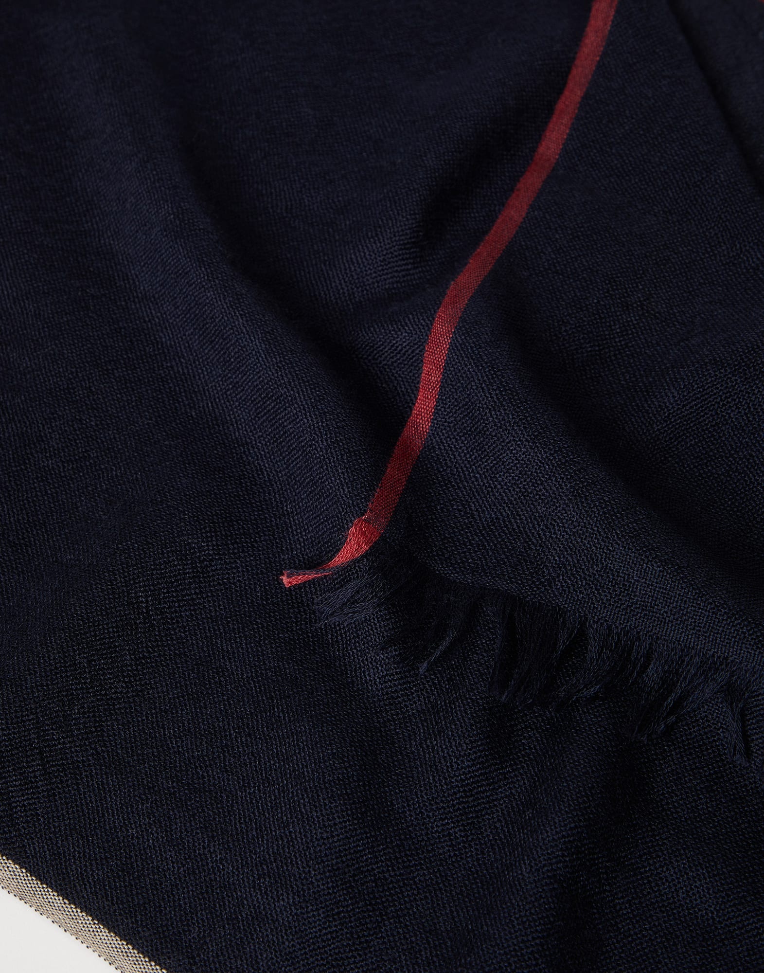 Cashmere and silk scarf with selvedge - 3