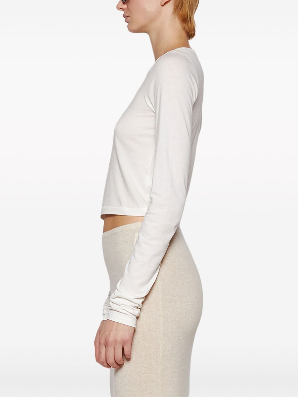 round-neck long-sleeved top - 3