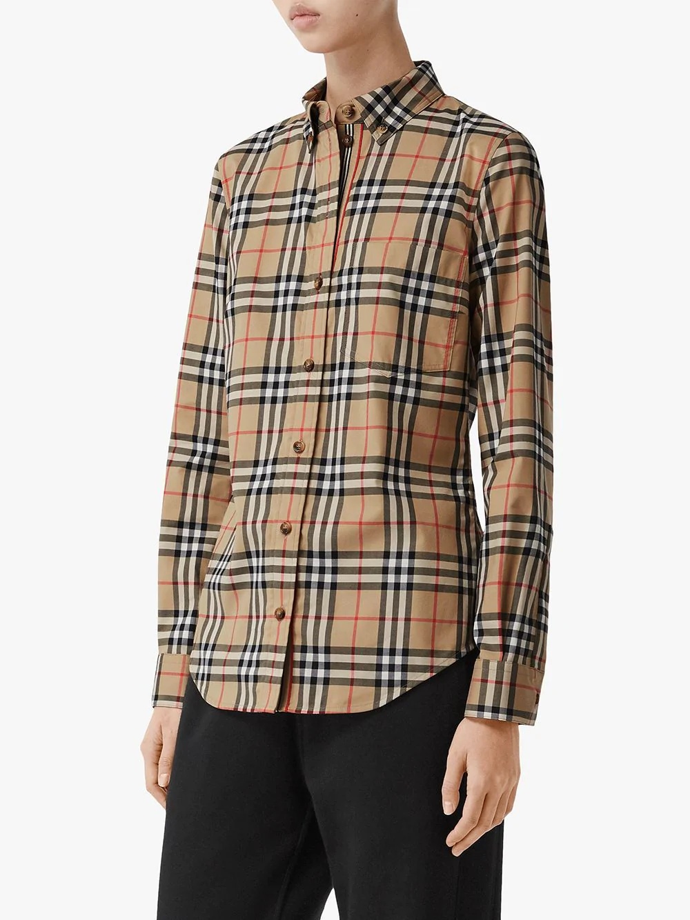 Vintage Check button-down shirt - 3