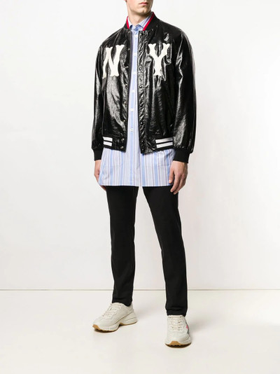 GUCCI striped oversized shirt outlook