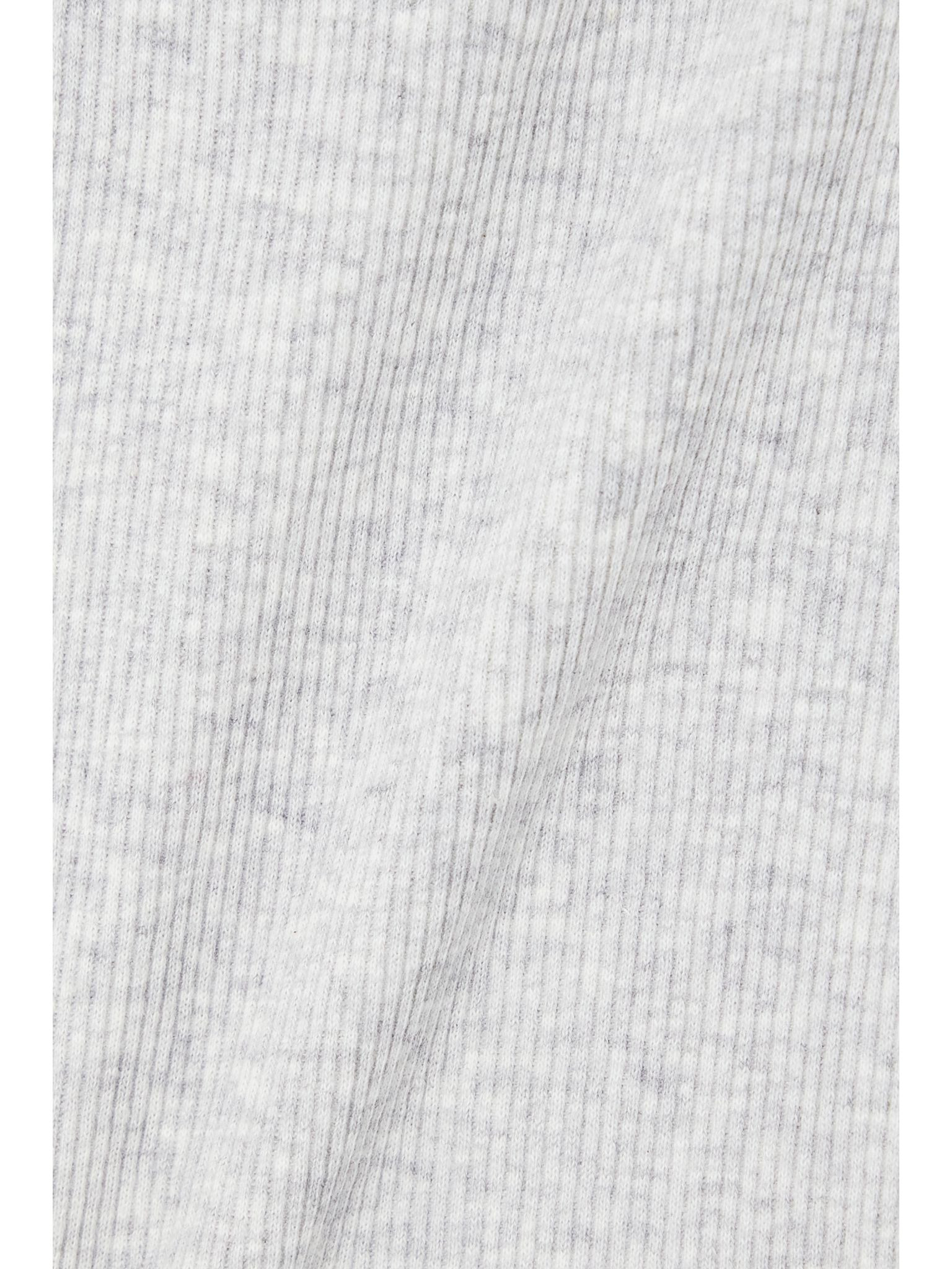Ribbed cotton-blend jersey tank - Light Heather Grey Gray - 4