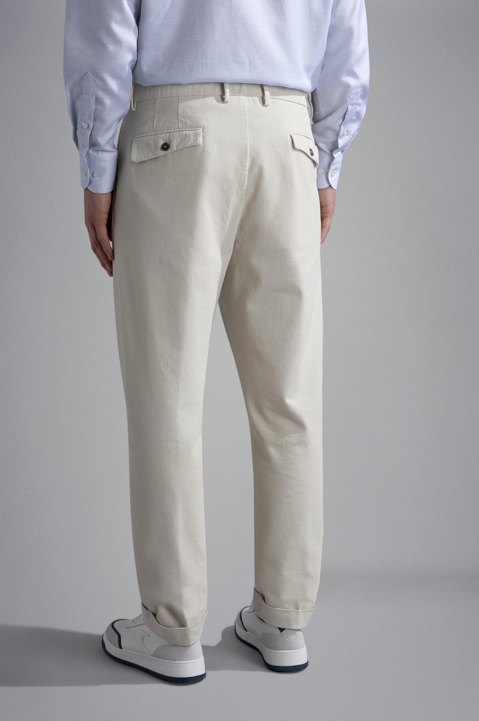 CASHMERE AND COTTON TROUSERS - 3