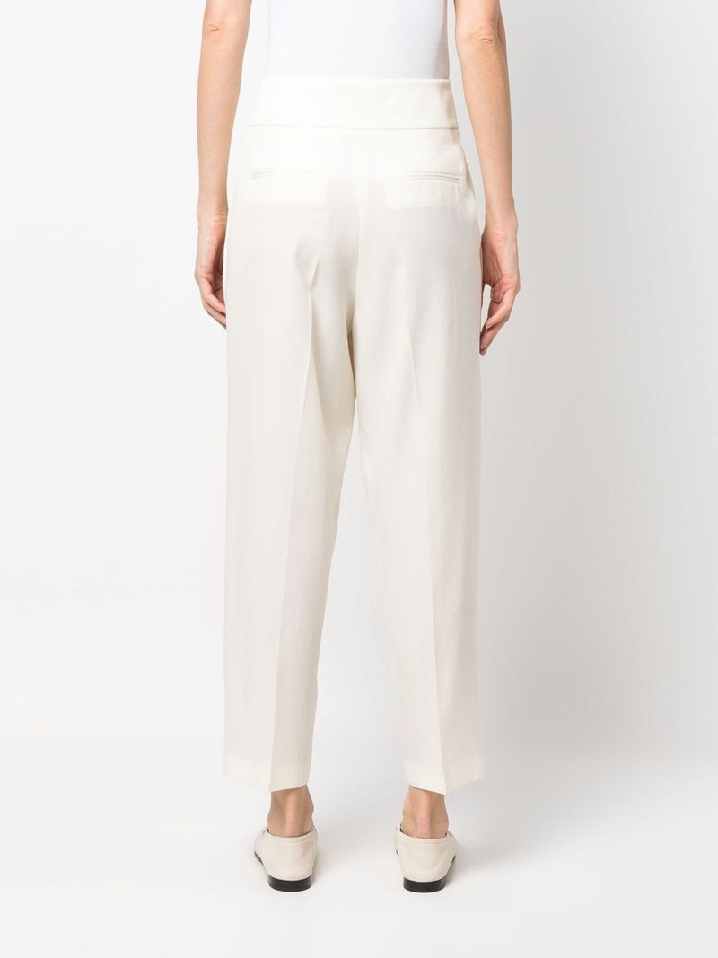 pressed-crease tapered-leg trousers 4