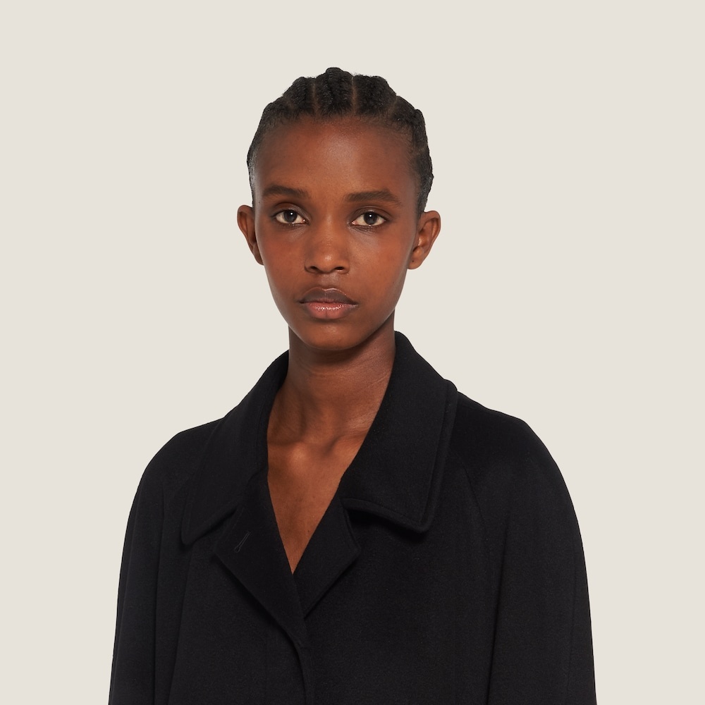 Single-breasted velour coat - 4