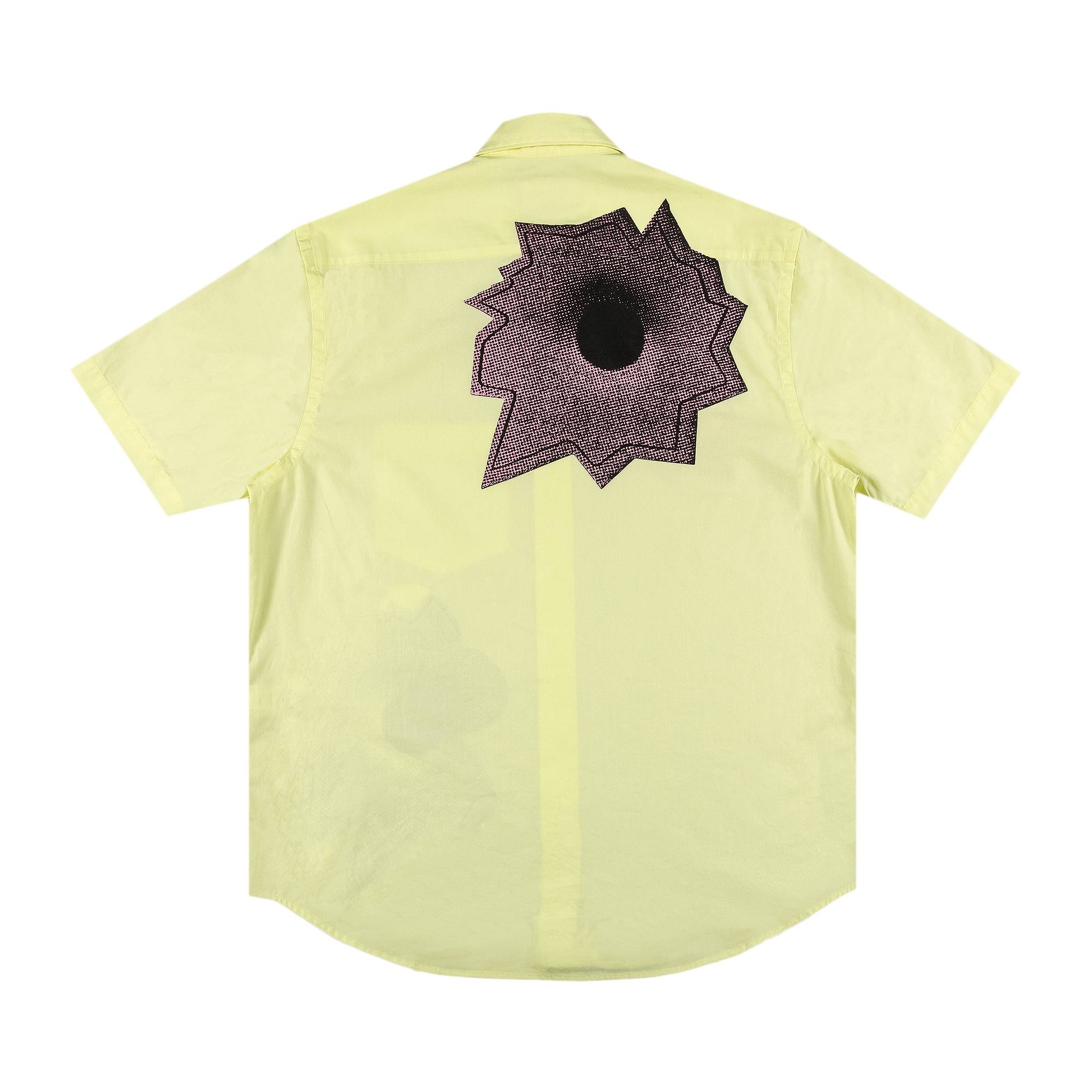 Supreme x Nate Lowman Short-Sleeve Shirt 'Pale Yellow' - 2