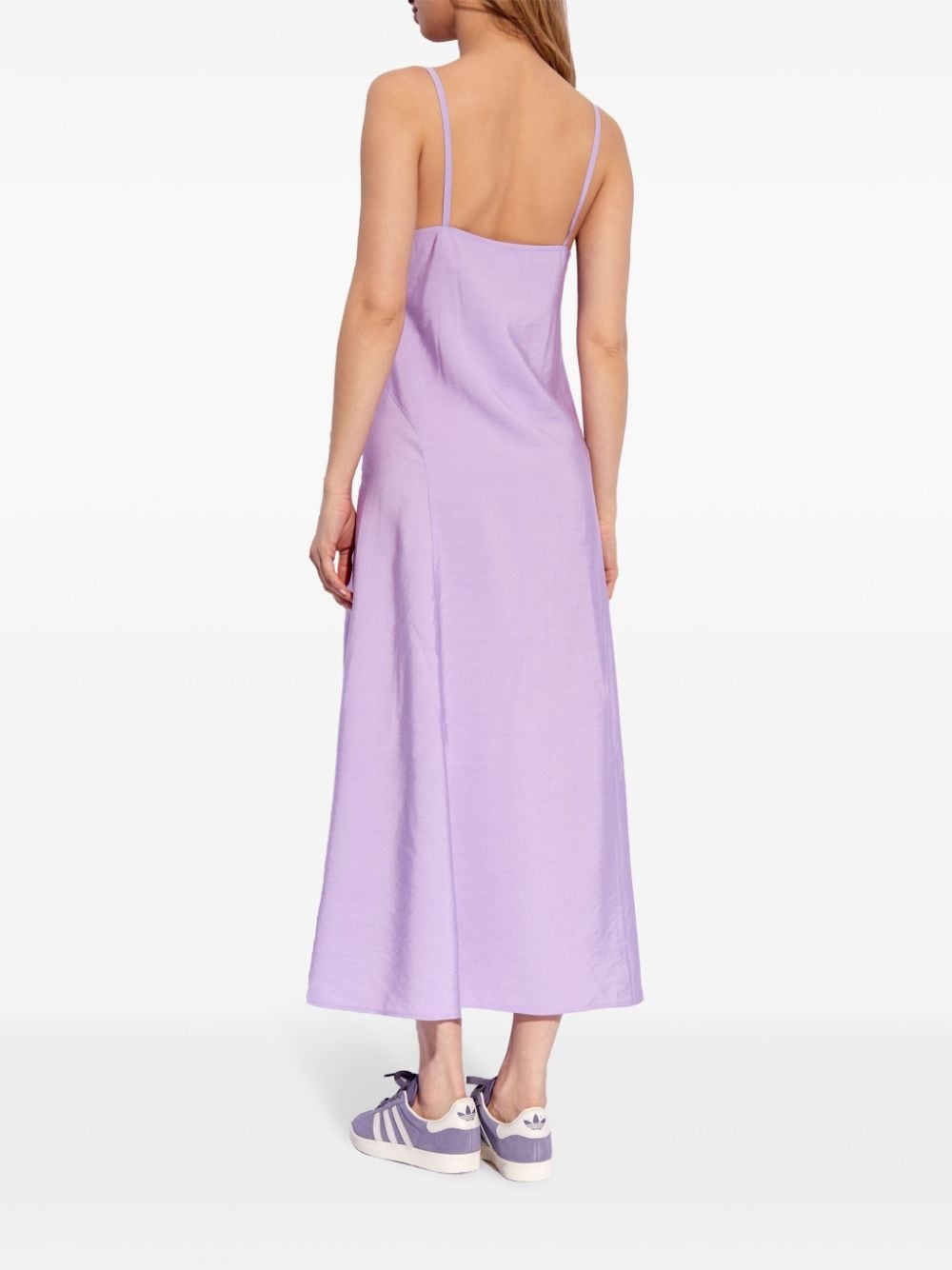 sleeveless flared dress - 4