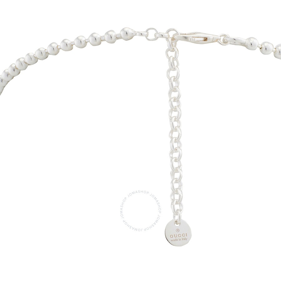 Gucci Interlocking G necklace in silver - 4