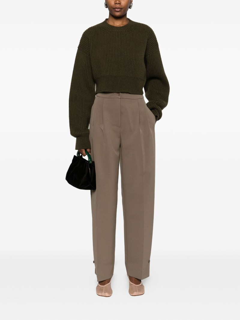 UMA WANG ribbed cropped sweater outlook