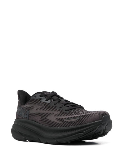 HOKA ONE ONE mesh-panel lace-up sneakers outlook