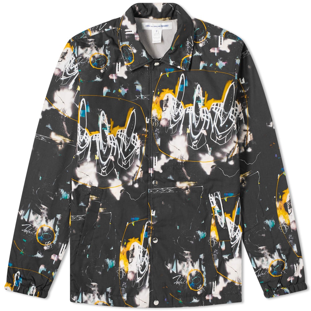 Comme des Garcons SHIRT Futura Print A Coach Jacket - 1