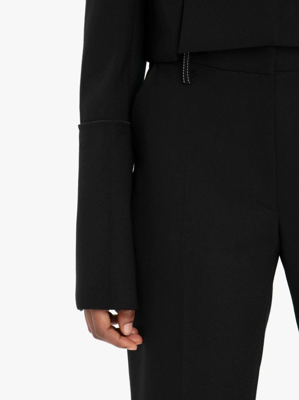 CROPPED SLIM FLARE TROUSERS - 5