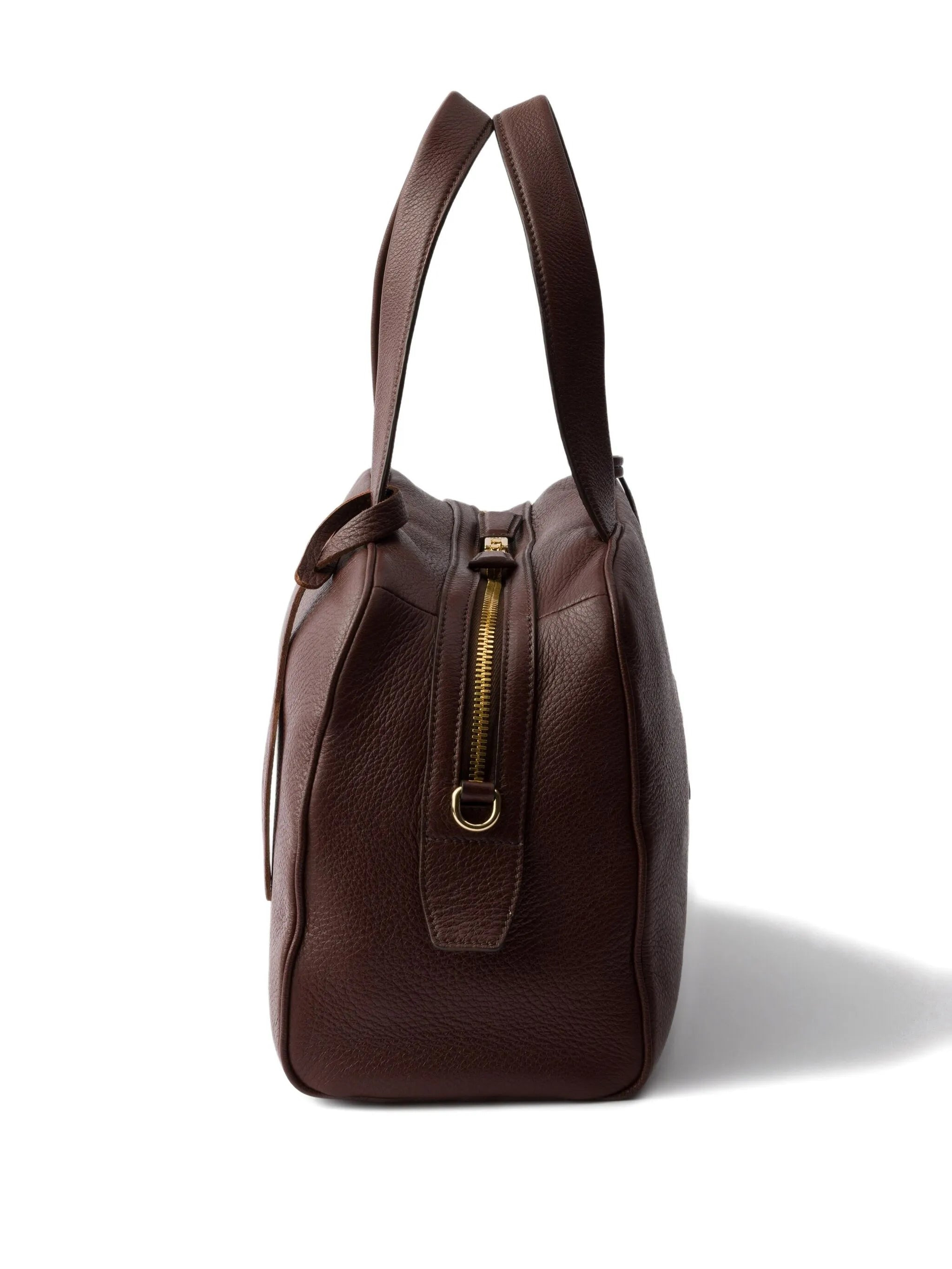 Prada Large Leather Top-handle Tote Bag - 4