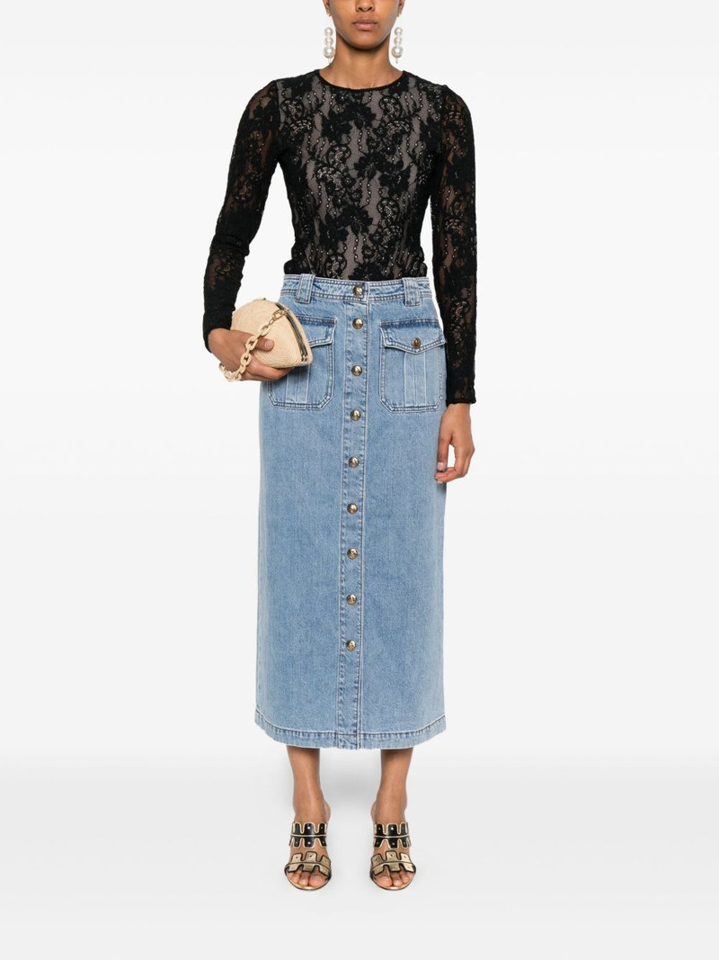 Zimmermann button-front flap-pocket skirt outlook