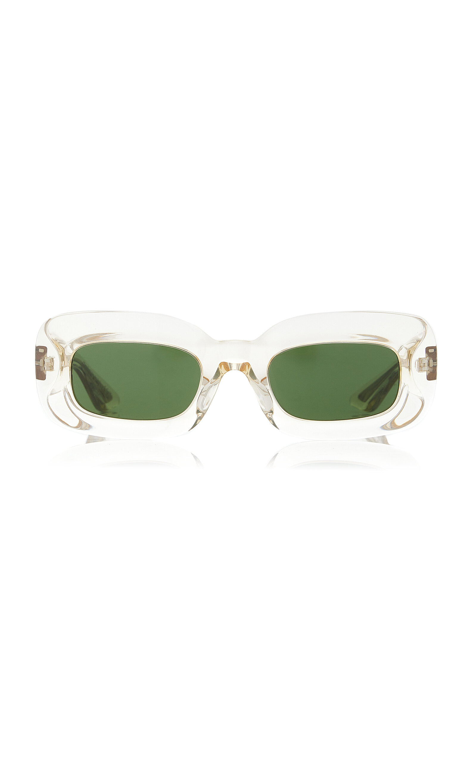 x Oliver Peoples 1966C Square-Frame Acetate Sunglasses ivory - 1