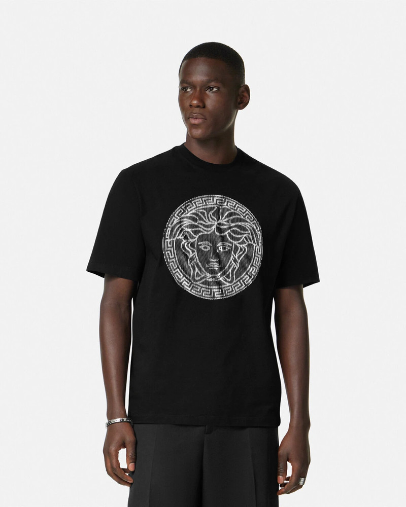 Embroidered Medusa Sliced T-Shirt 4