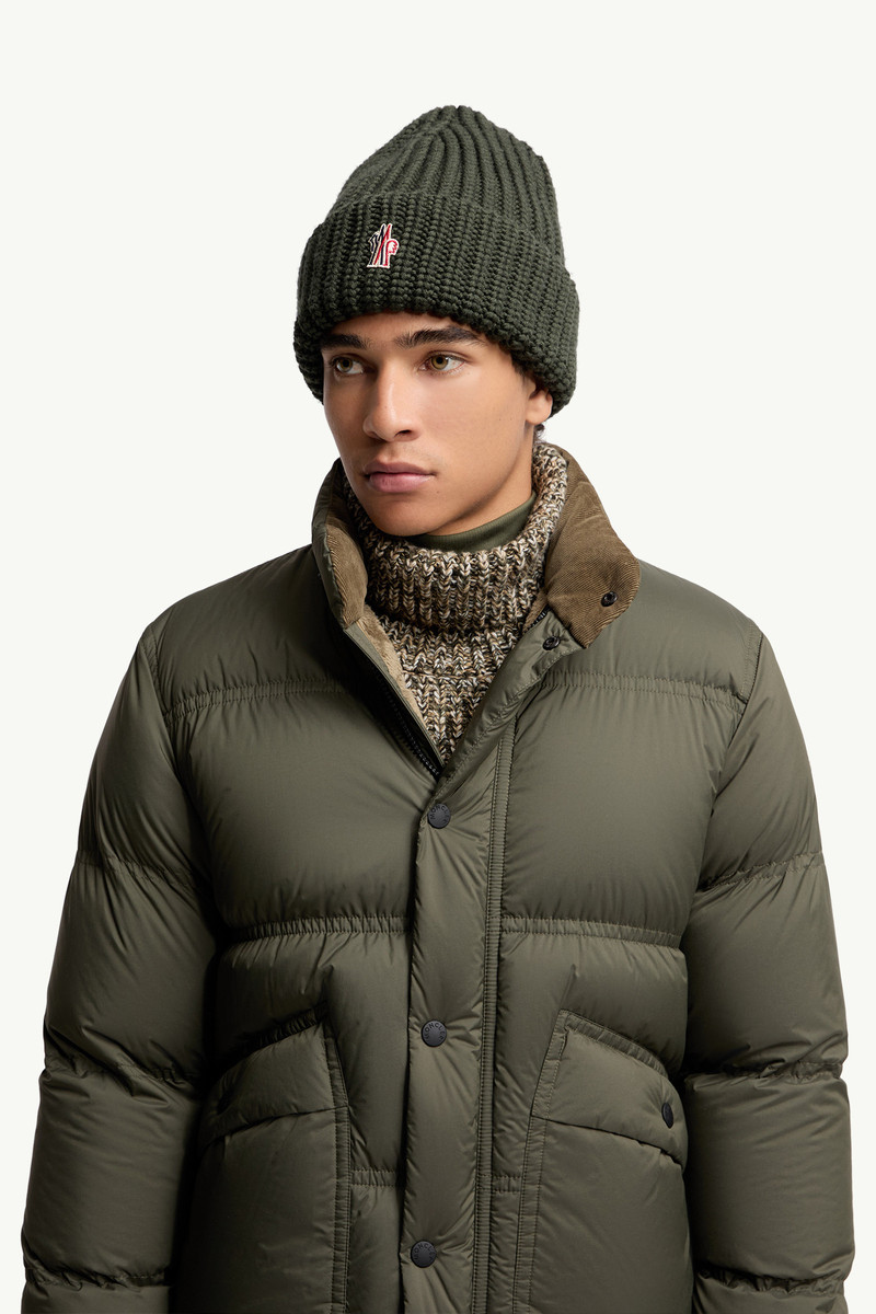 Moncler Grenoble Logo Wool Beanie outlook