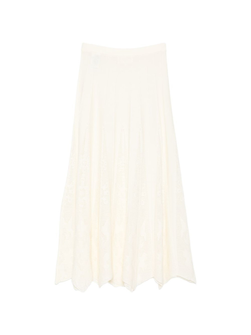 ba&sh Serta openwork midi skirt outlook