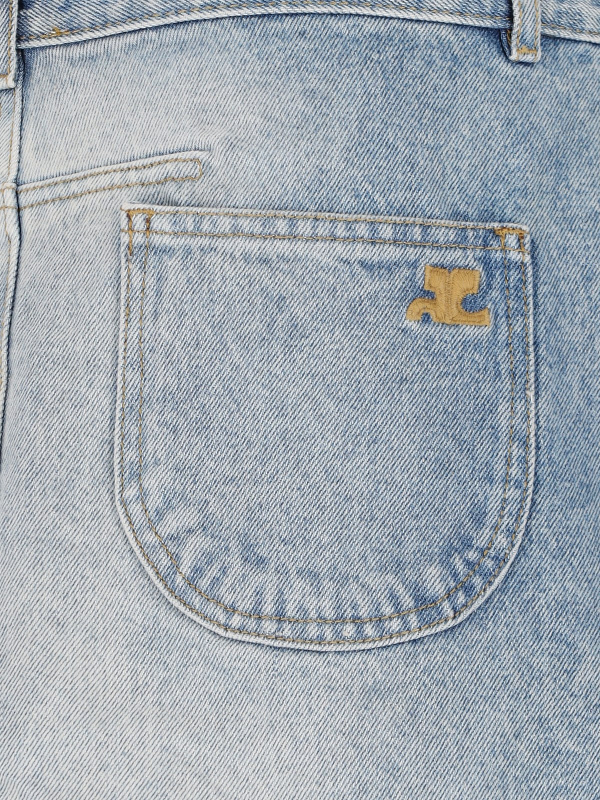 DENIM MINI SKIRT - 3