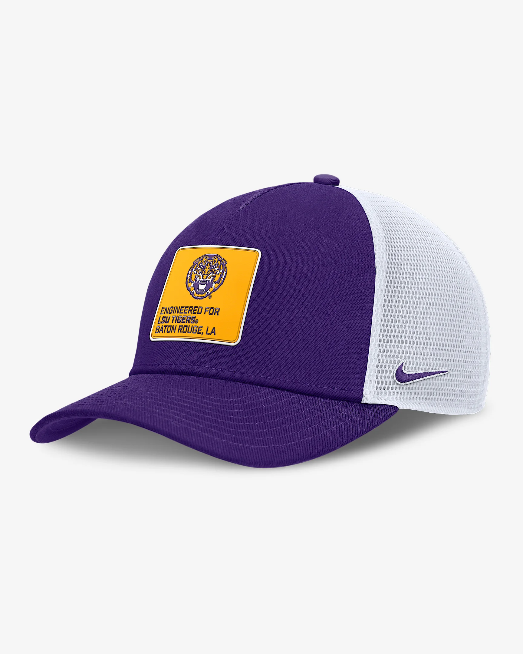 LSU On-Field Rise Engineered Men's Nike College Trucker Adjustable Hat - 1