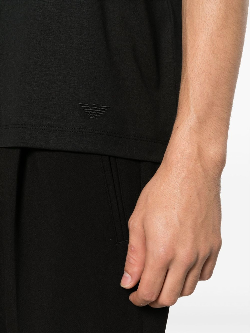 logo-embroidered crew-neck T-shirt 5