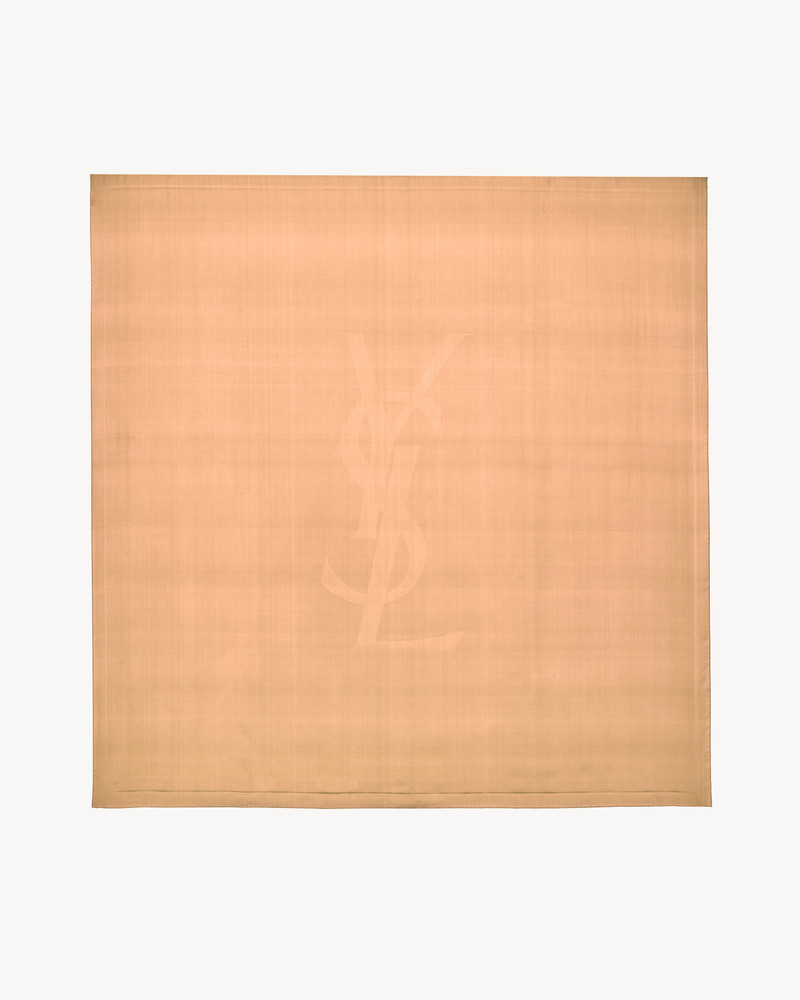 SAINT LAURENT CASSANDRE SQUARE SCARF IN SILK CHARMEUSE outlook
