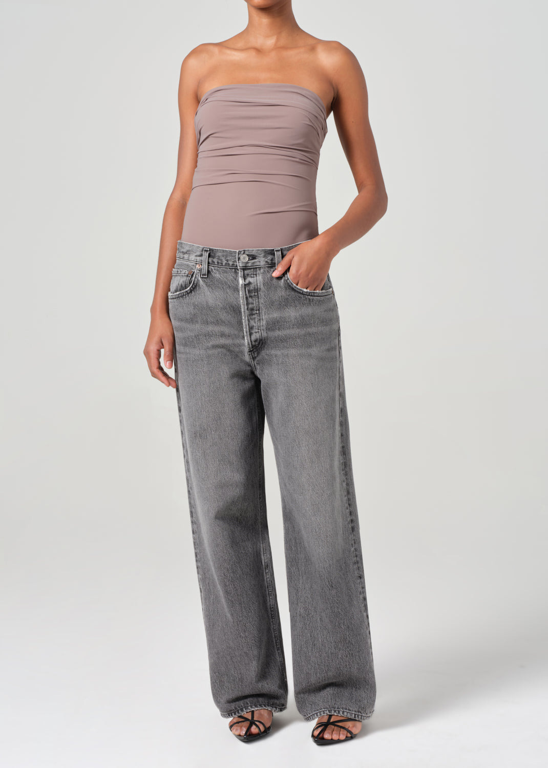 GWYNETH BODYSUIT IN TAUPE - 5