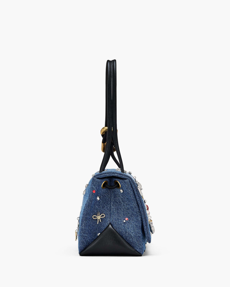 THE TRINKET CHARM DENIM LARGE DUAL BAG 8