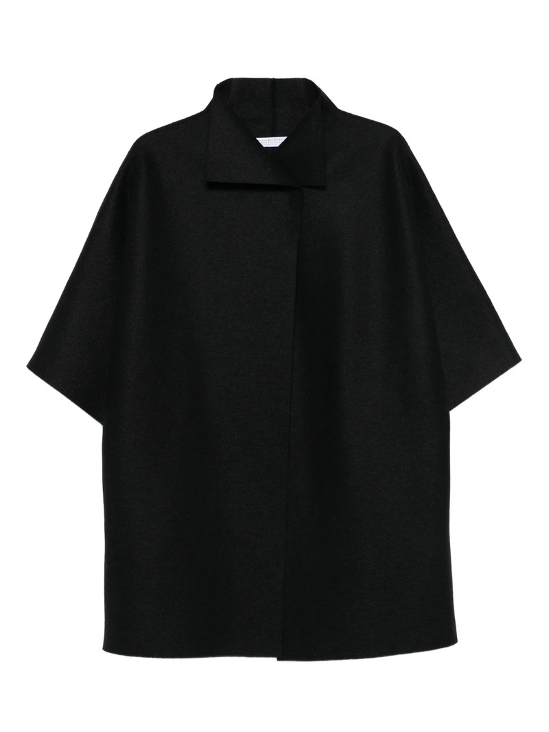 Harris Wharf London Short-sleeve Collared Coat 1