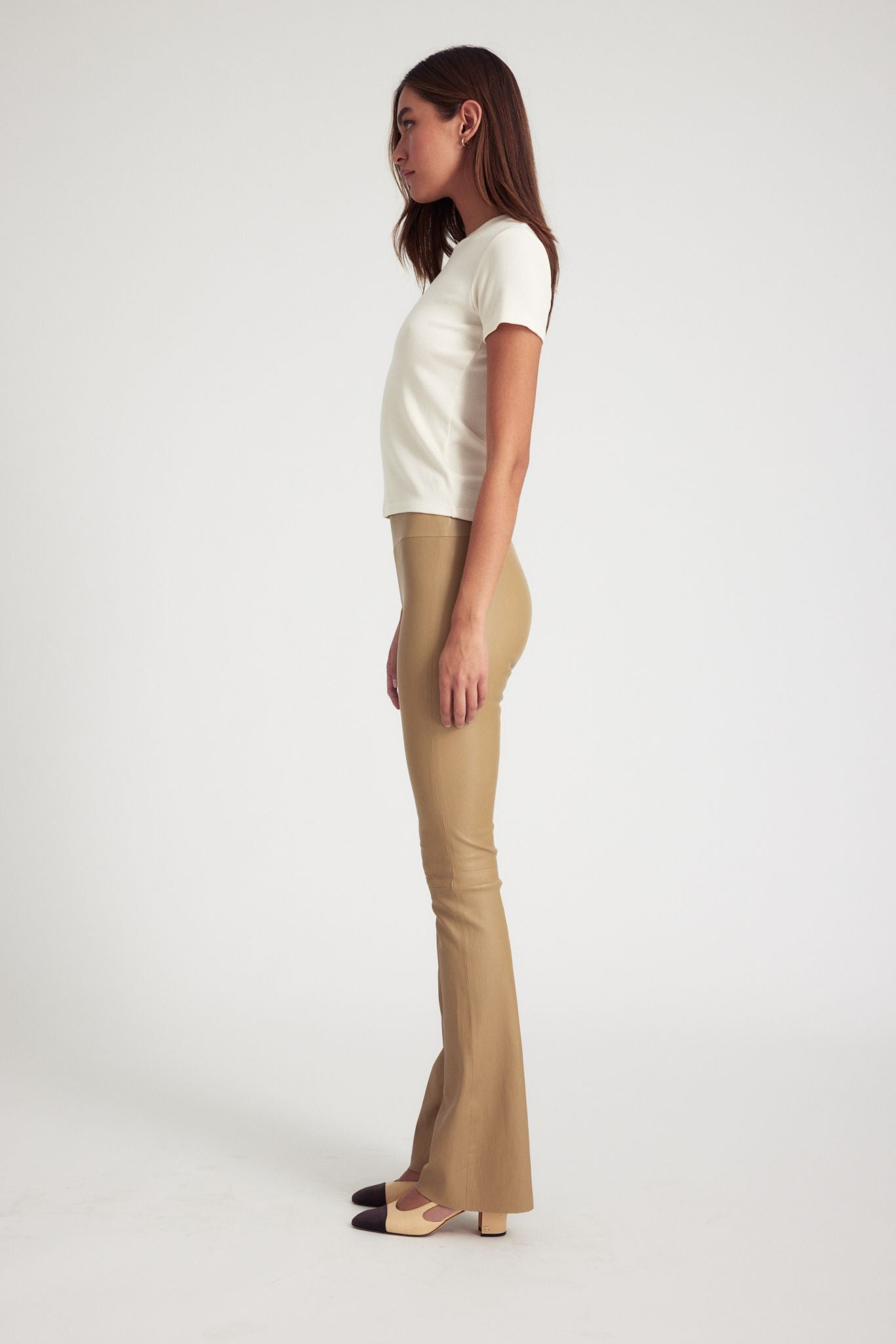 CREME RIB BABY TEE - 4