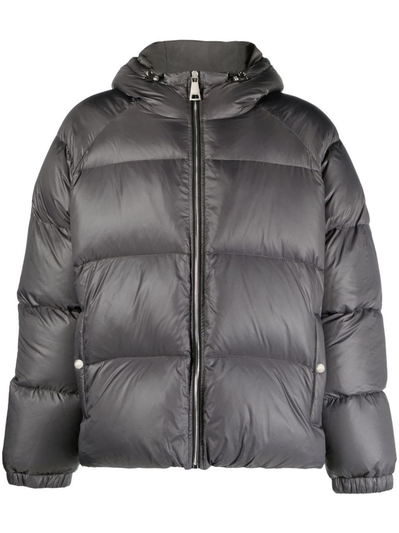 logo-embossed padded down jacket 1